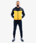 TUTA UOMO GIVOVA MODELLO VISA MELANGE POLARFLEECE BLU / GIALLO