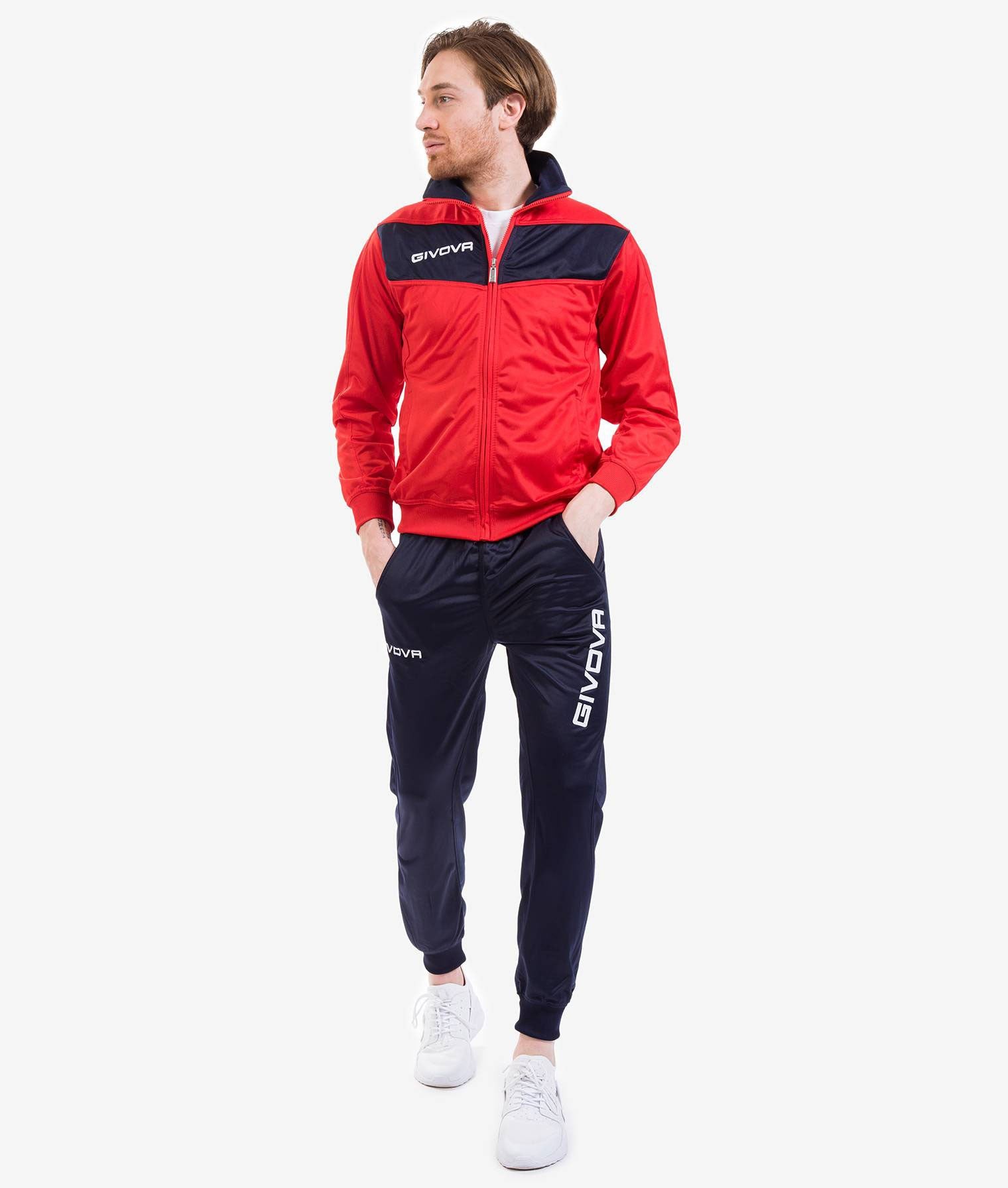 TUTA UOMO GIVOVA MODELLO VISA ROSSO / BLU