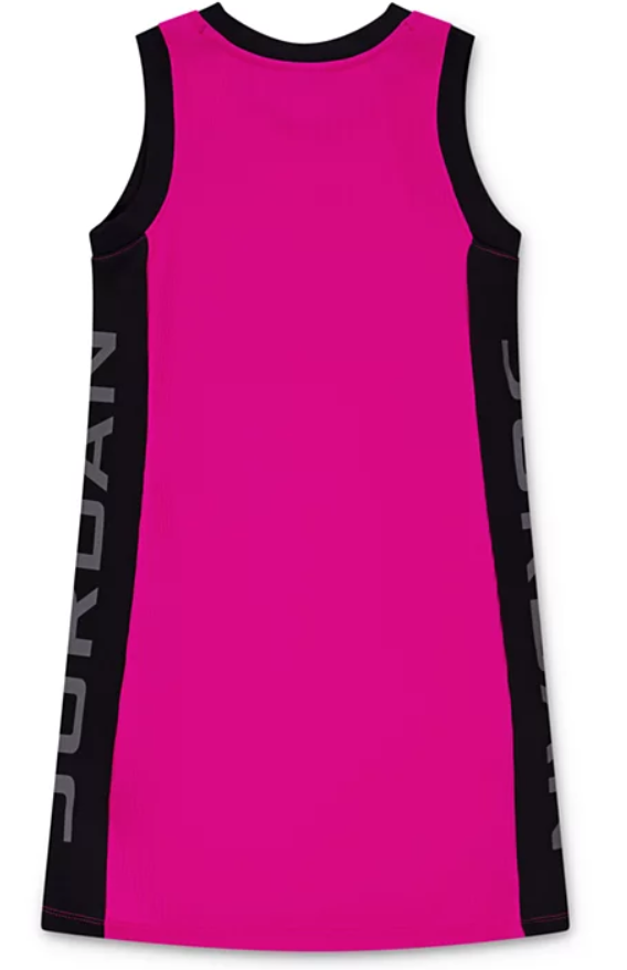 Vestito Ragazza Jordan "She Takes Flight" - Fucsia/Nero
